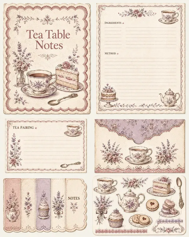 Retro Recipe Journal Folio Kits