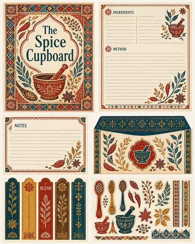 Retro Recipe Journal Folio Kits