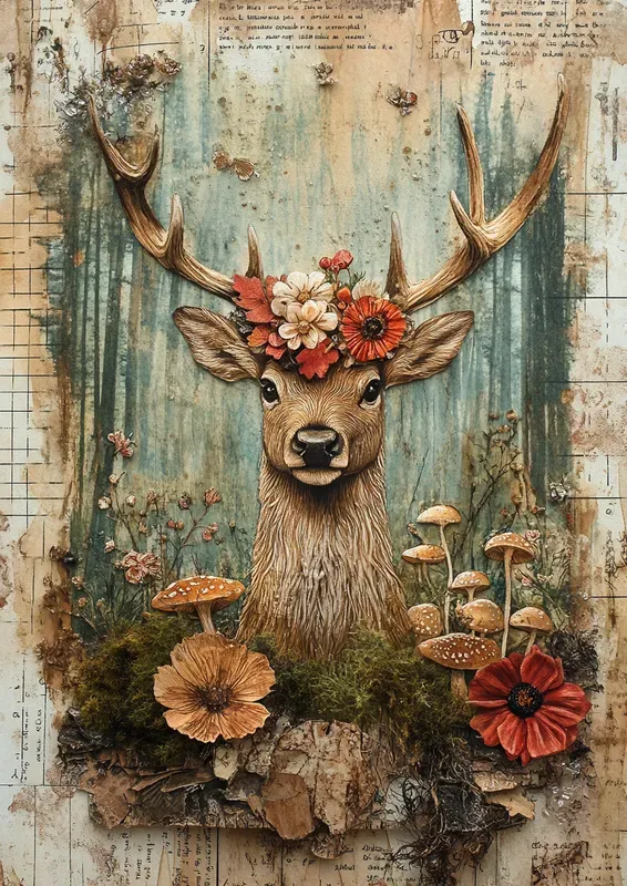 Forest Spirit Lore Junk Journal Pages
