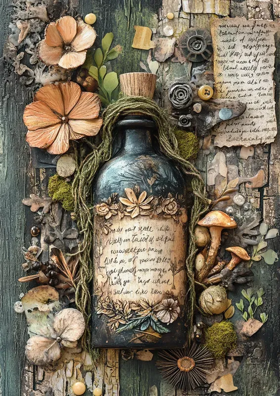 Forest Spirit Lore Junk Journal Pages