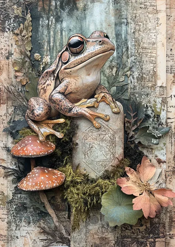 Forest Spirit Lore Junk Journal Pages