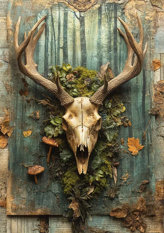 Forest Spirit Lore Junk Journal Pages