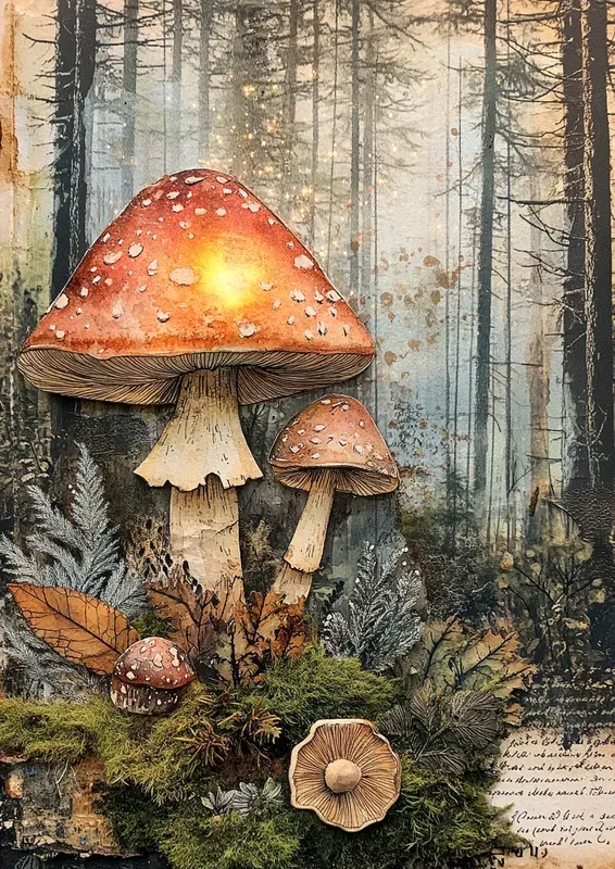 Forest Spirit Lore Junk Journal Pages