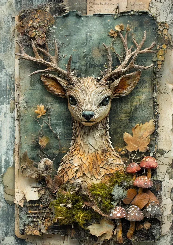 Forest Spirit Lore Junk Journal Pages