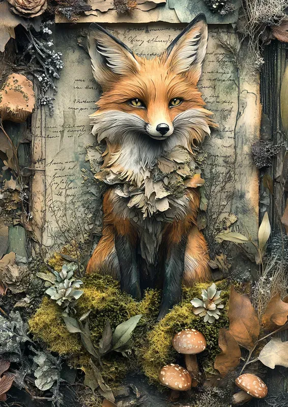 Forest Spirit Lore Junk Journal Pages