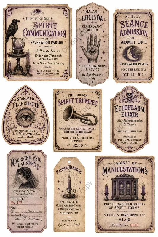 Vintage Halloween Ephemera Sheets