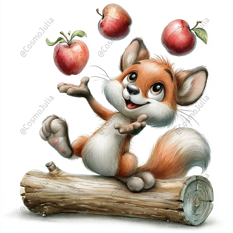 Whimsical Funny Animal Clipart