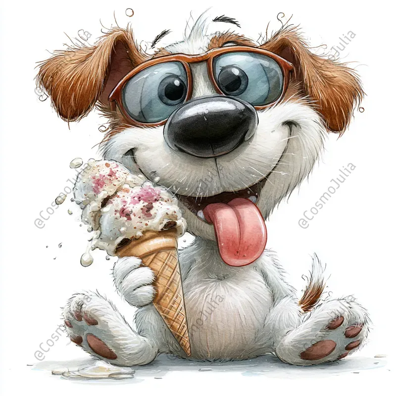 Whimsical Funny Animal Clipart