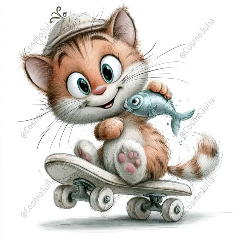 Whimsical Funny Animal Clipart