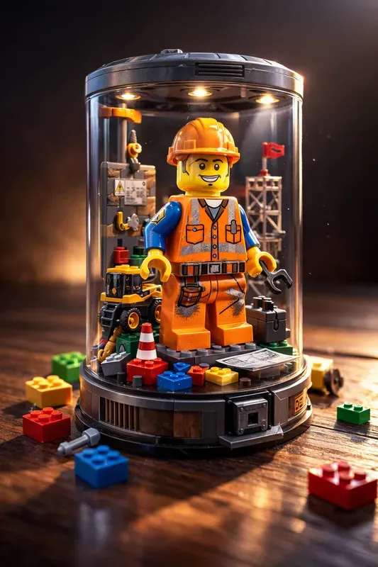 Cinematic Lego Capsule Macro Art