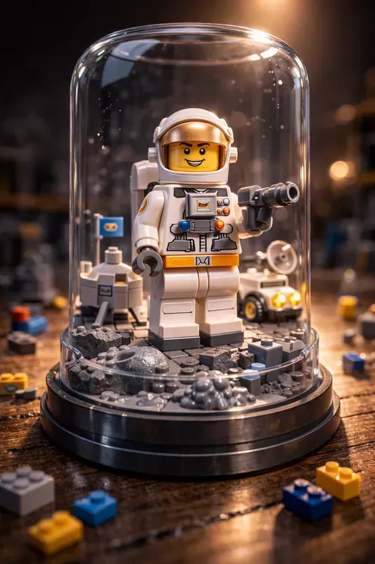 Cinematic Lego Capsule Macro Art