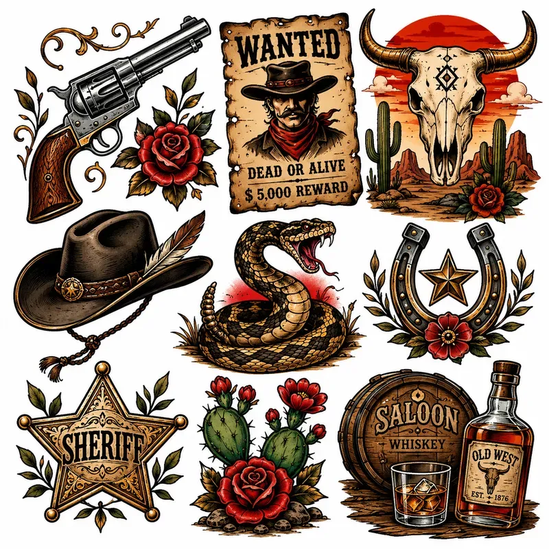 Vintage Tattoo Flash Collection Masters