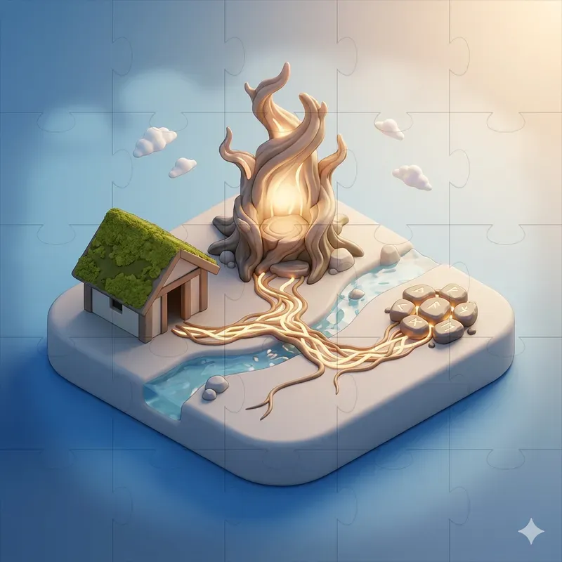 3D Isometric Mini Ecosystem Dioramas