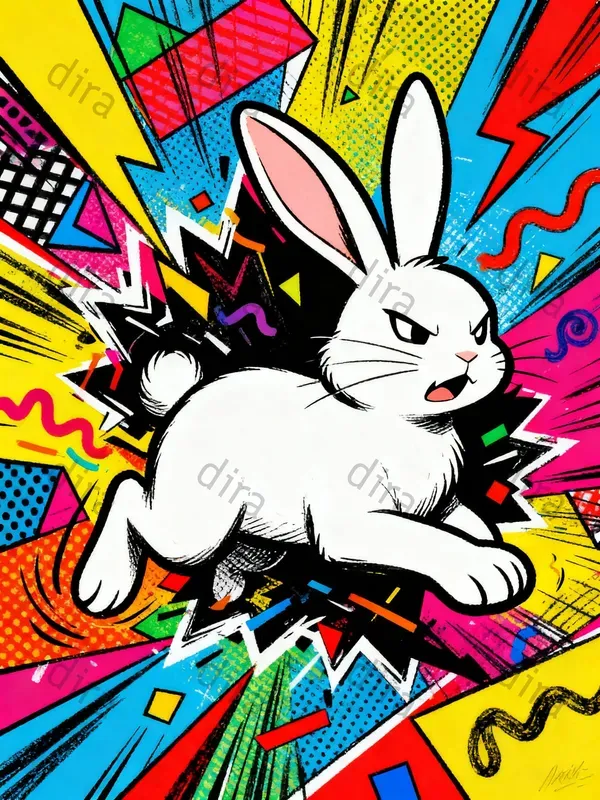 Colourful Animal Memphis Designs