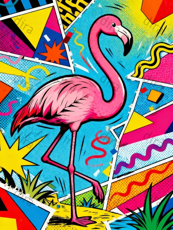 Colourful Animal Memphis Designs