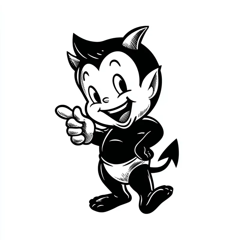 Vintage Devil Mascot Vectors
