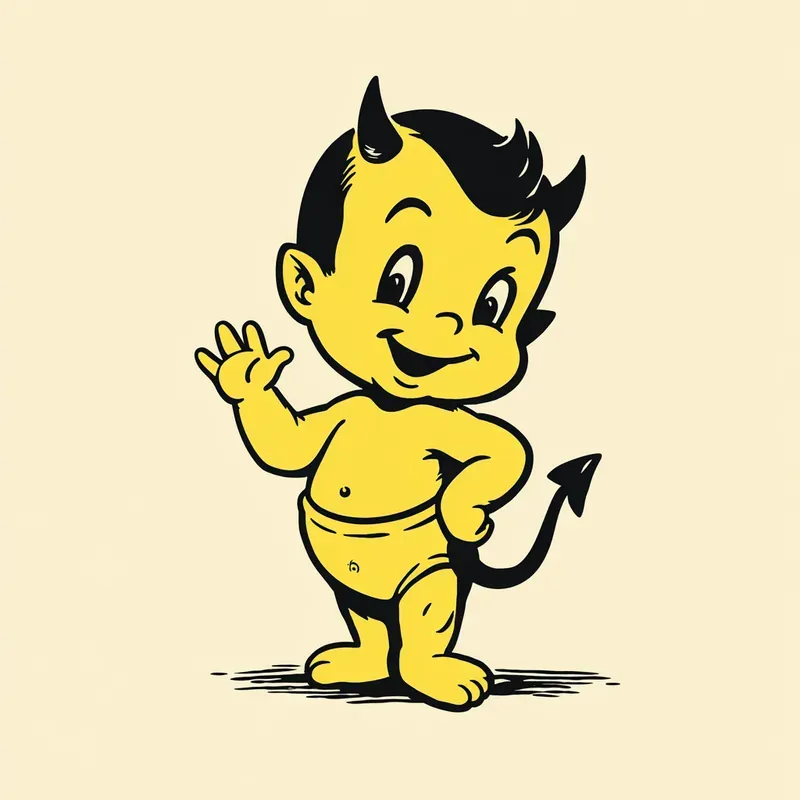 Vintage Devil Mascot Vectors