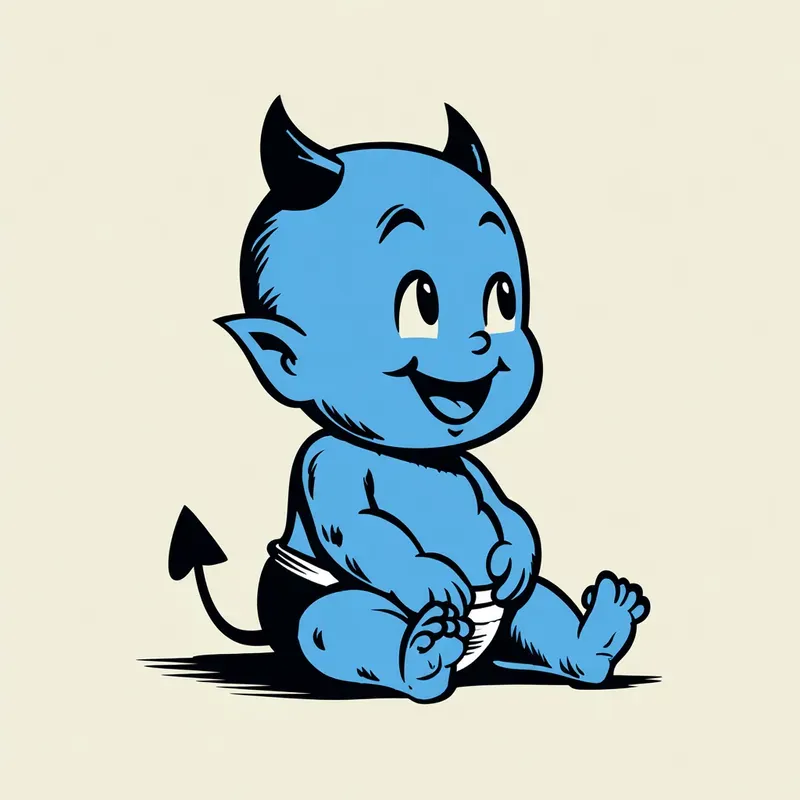 Vintage Devil Mascot Vectors