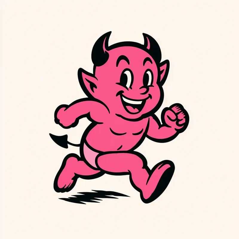 Vintage Devil Mascot Vectors