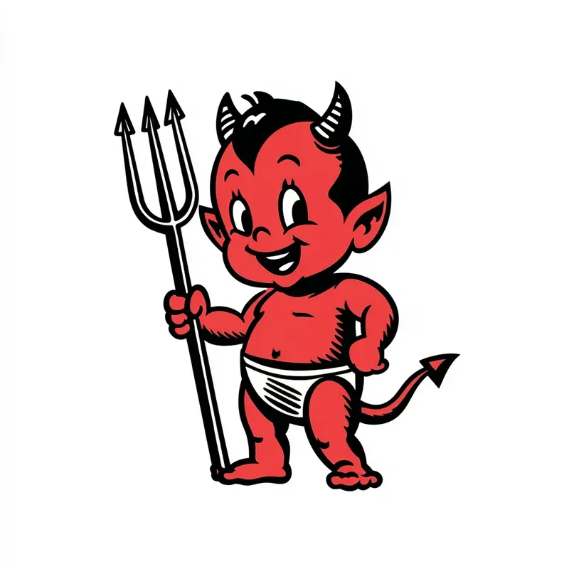 Vintage Devil Mascot Vectors
