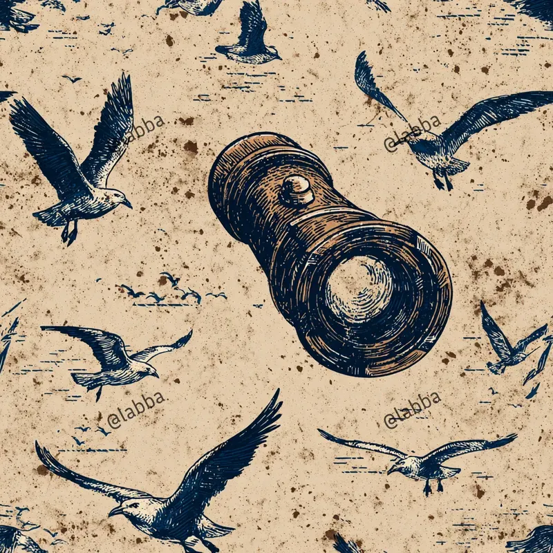 Vintage Mariner Block Print Patterns