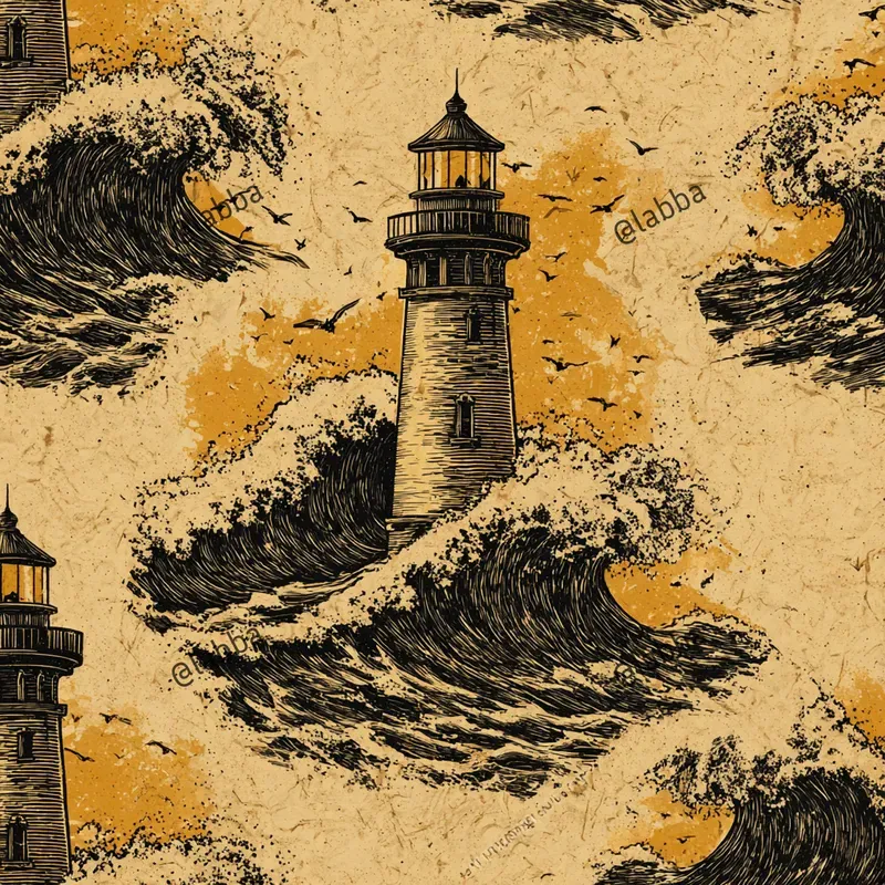 Vintage Mariner Block Print Patterns