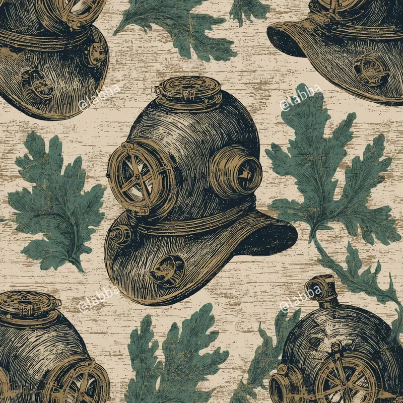 Vintage Mariner Block Print Patterns