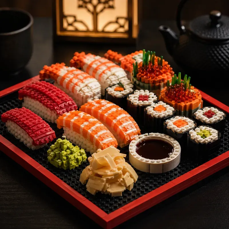 Lego Gourmet Food Photography 8K