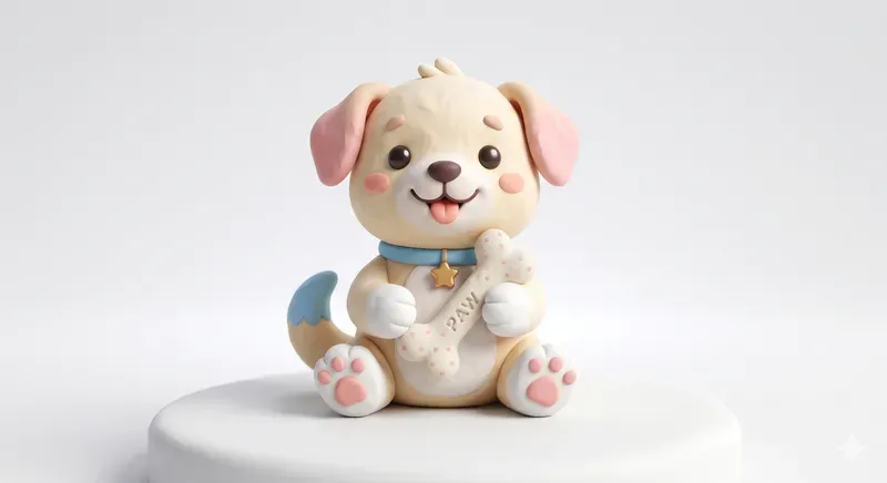 3D Clay Icon Characters