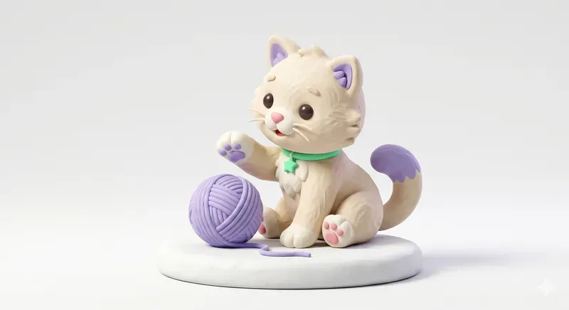 3D Clay Icon Characters