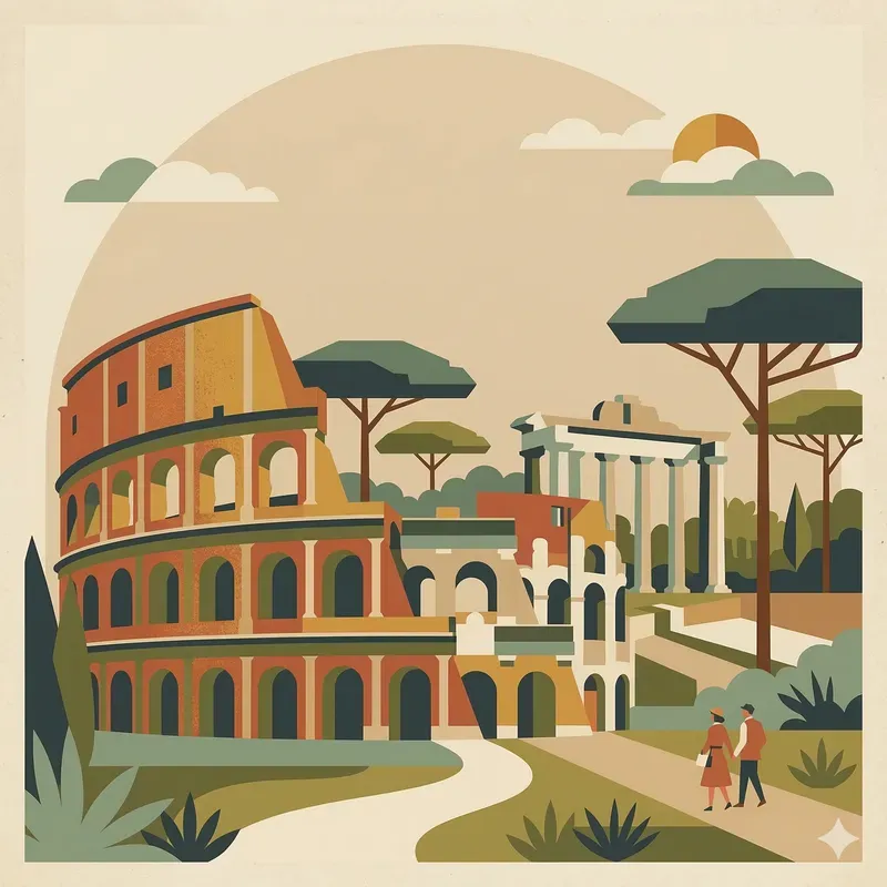 Midcentury Modern Travel City Posters