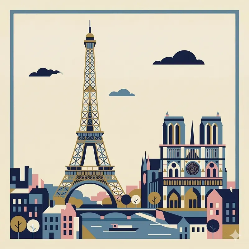 Midcentury Modern Travel City Posters