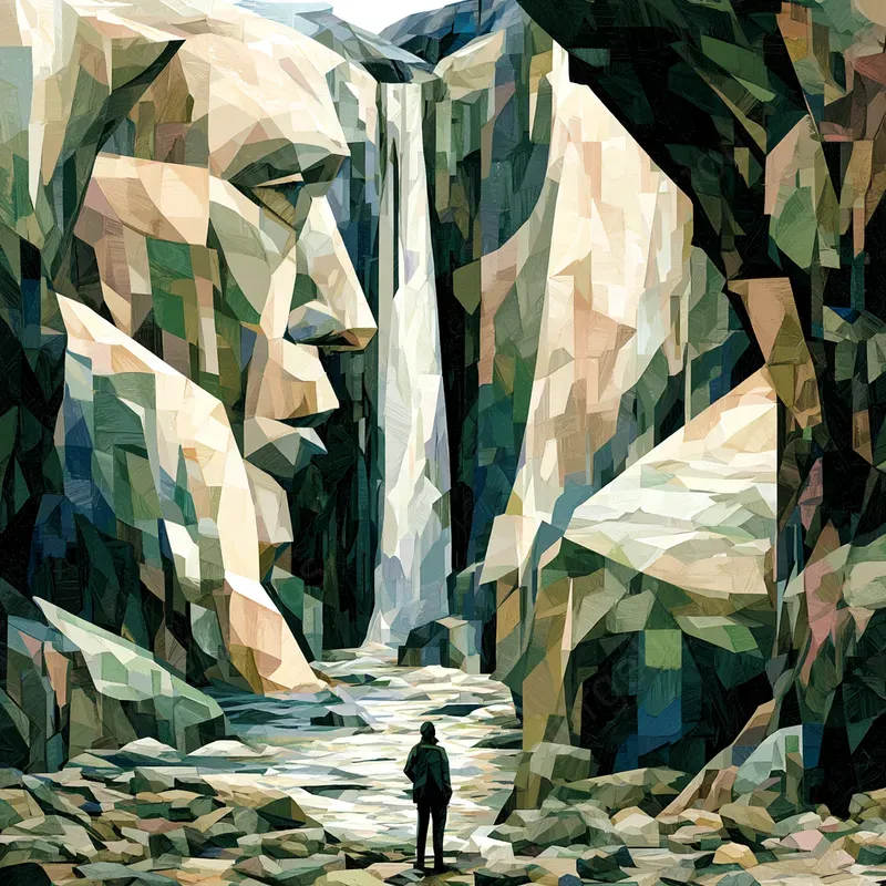 Geometric Painterly Poster Art