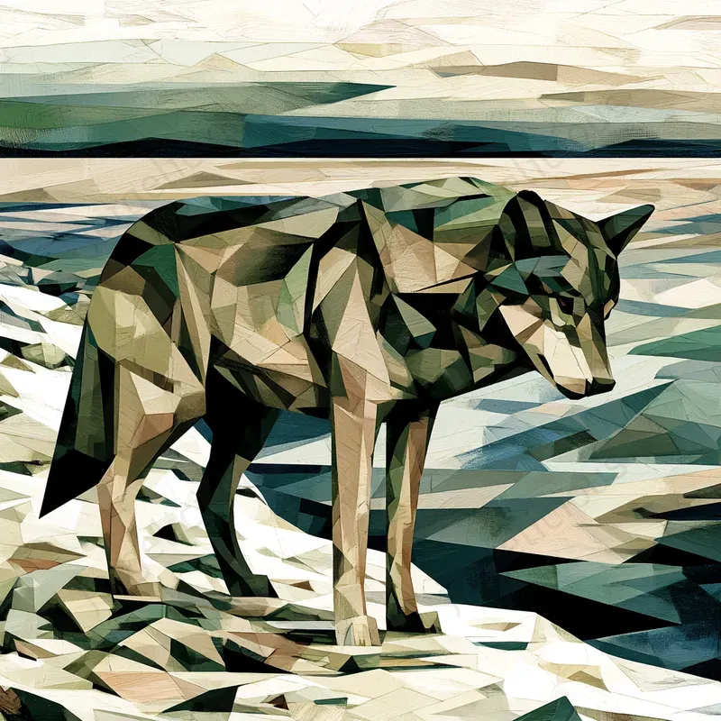 Geometric Painterly Poster Art