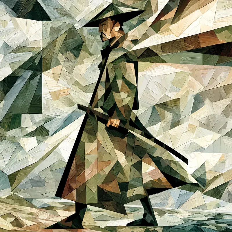 Geometric Painterly Poster Art