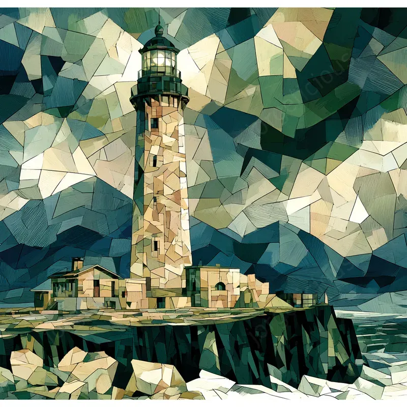 Geometric Painterly Poster Art
