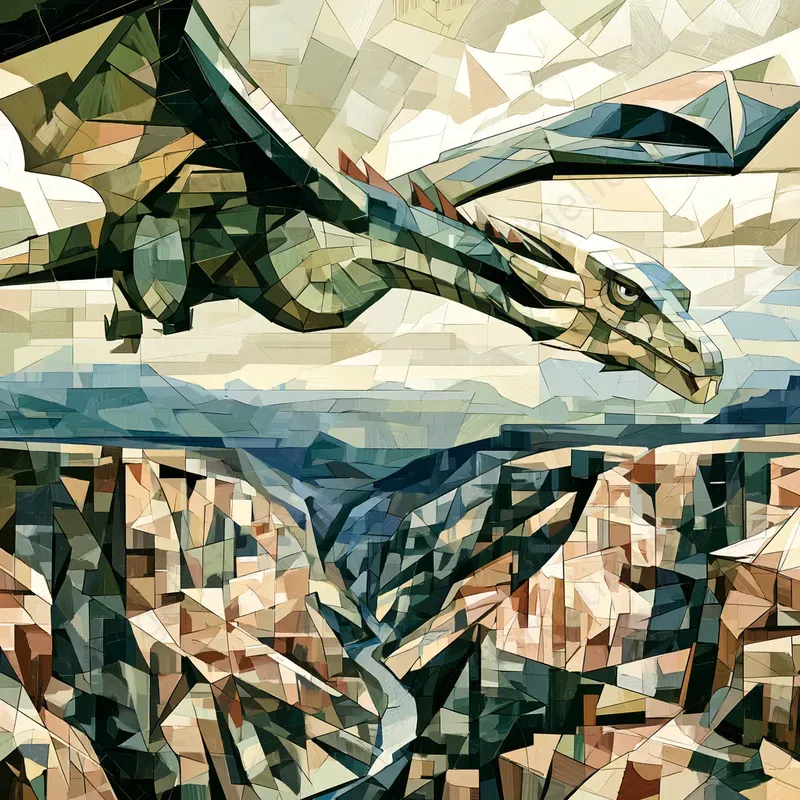 Geometric Painterly Poster Art