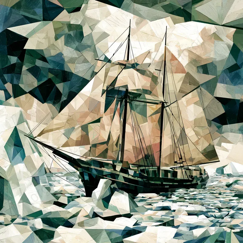 Geometric Painterly Poster Art