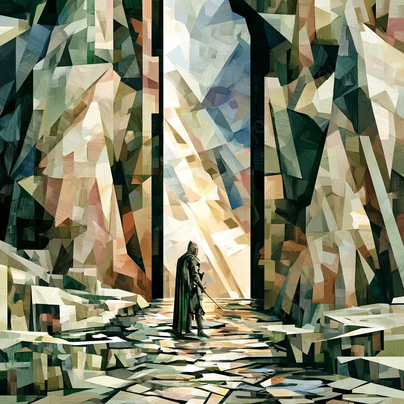 Geometric Painterly Poster Art