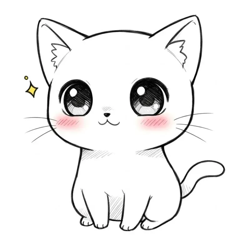 Kawaii Chibi Animal Sketch Sets