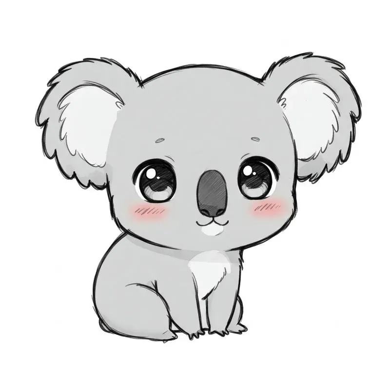 Kawaii Chibi Animal Sketch Sets