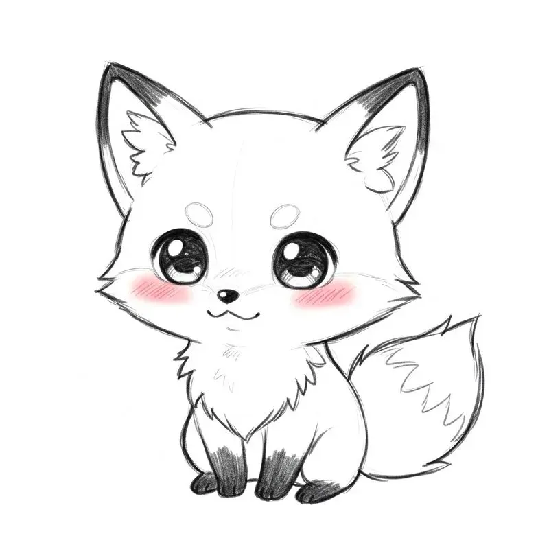 Kawaii Chibi Animal Sketch Sets