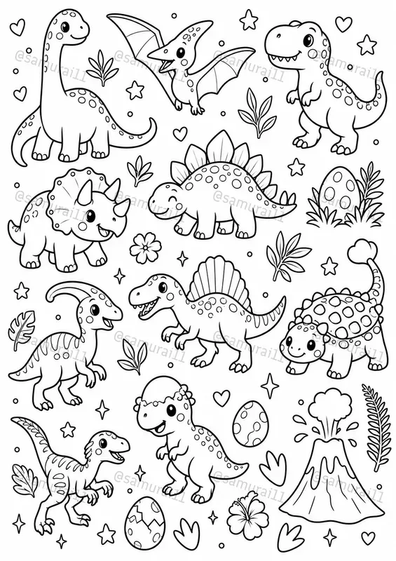 Kawaii Doodle Coloring Page Makers