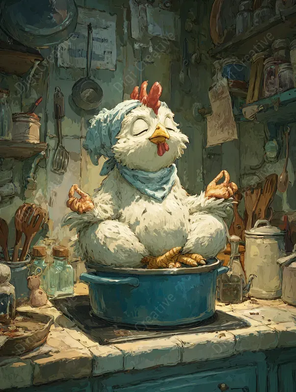 Whimsical Funny Kitchen Cartoons