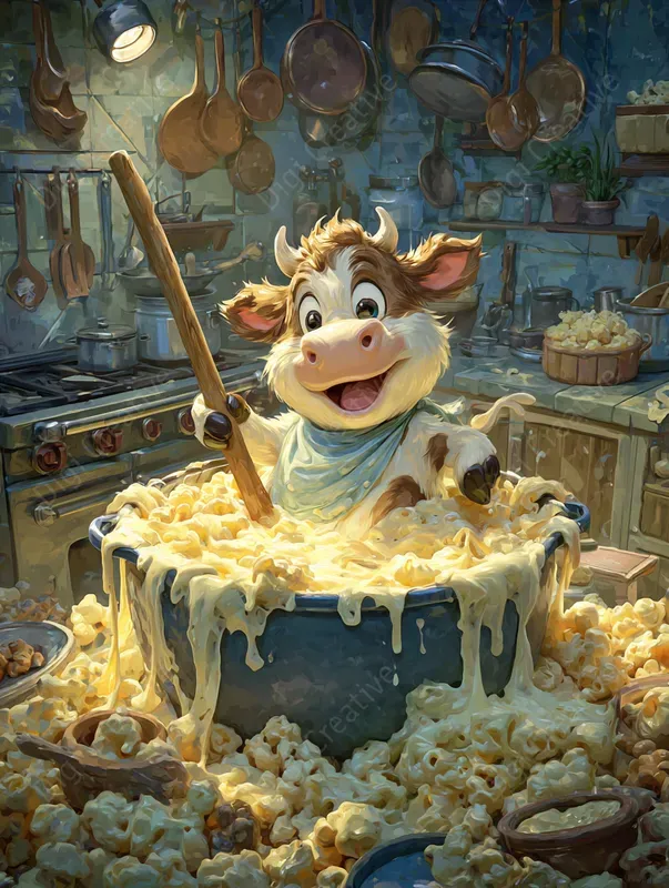 Whimsical Funny Kitchen Cartoons