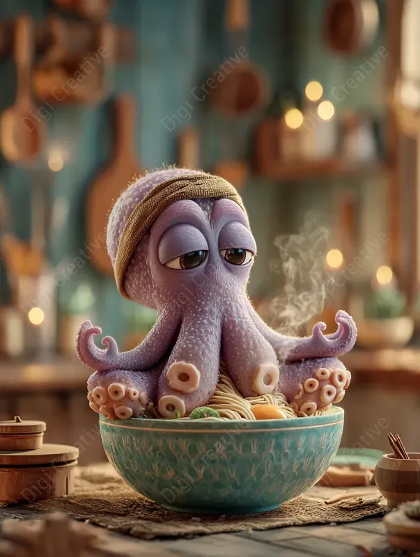 Whimsical Funny Kitchen Cartoons