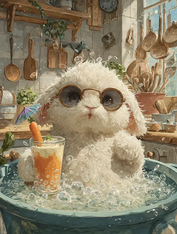 Whimsical Funny Kitchen Cartoons