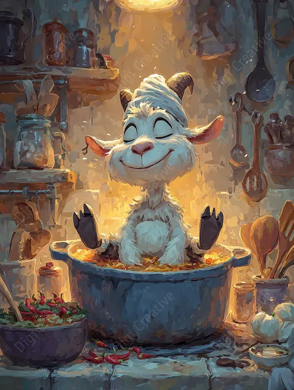 Whimsical Funny Kitchen Cartoons