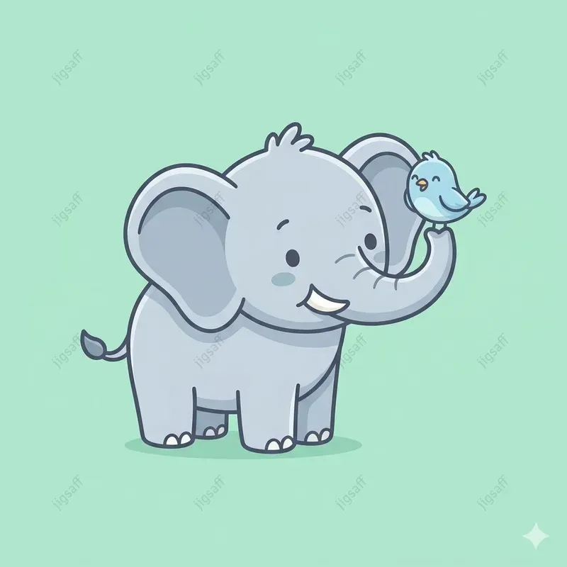 Kawaii Animal Vector Illustrations