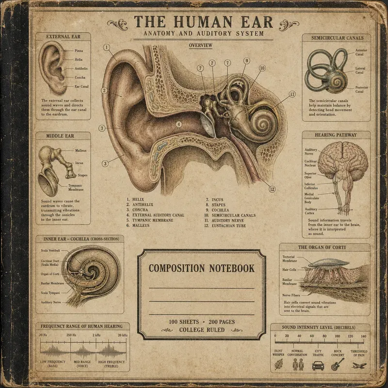 Vintage Anatomy Notebook Cover Designs